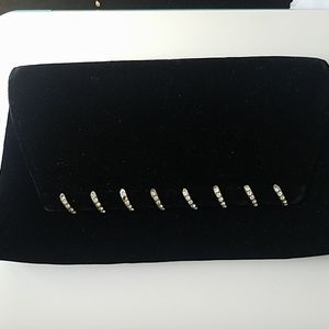 FRENCH  GERMAINE GUERIN   VELVET & crystal  clutc